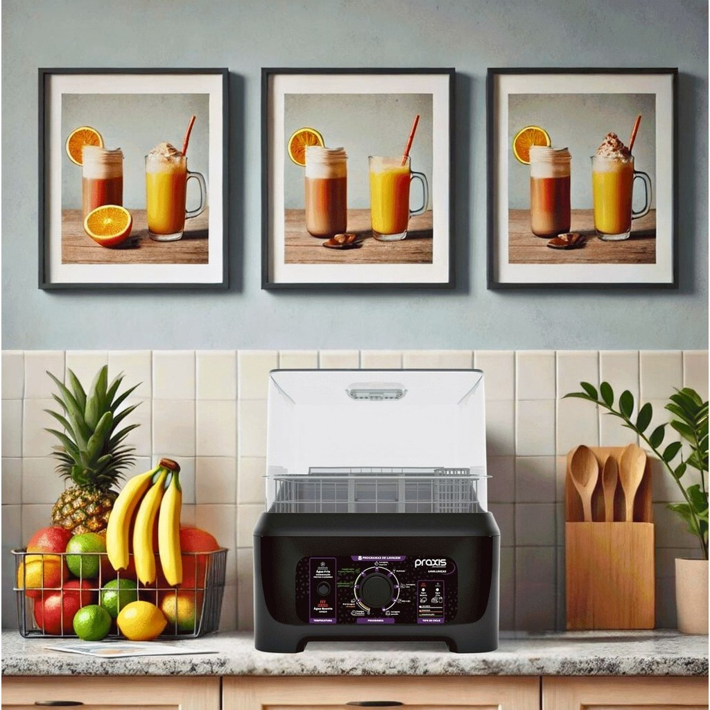 Lava Louças Portátil Praxis LLPP Semi Automática 127v / 220v Praticidade e Economia no Seu Dia