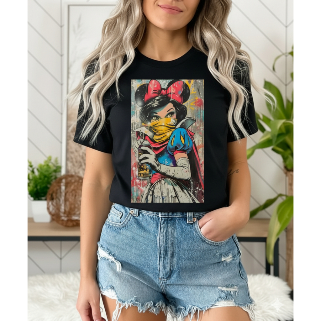 T-shirt  Estampas Personagens  Tendencia Camiseta Gola Redonda  Premium Camisetinhas  Verão  Confortável Variadas