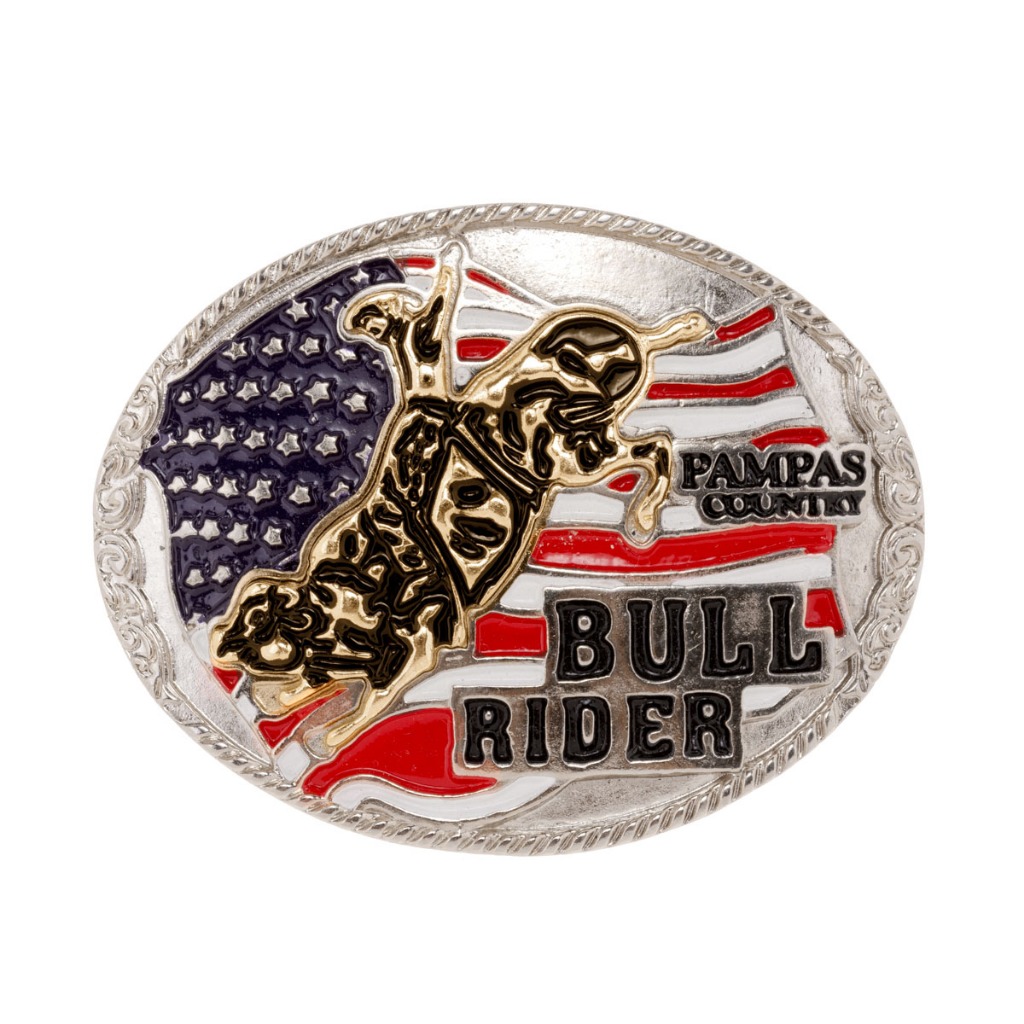 Fivela Para Cinto Country Infantil Bull Rider Estilo Rodeio EUA Unissex