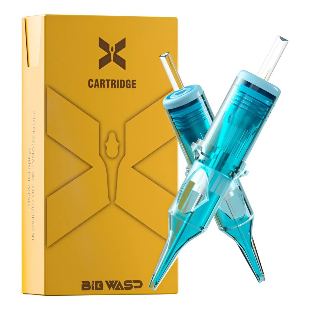 Cartucho Big Wasp X 5 UNDS Agulhas para Tatuagem com Encaixe Universal e Esterilização EO