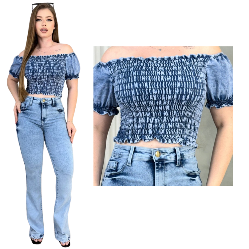 O que é Cropped Jeans Manga Bufante? Guia e Onde Comprar | BuscaProdutos