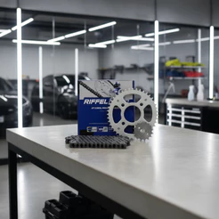 KIT TRANSMISSAO RELAÇÃO YAMAHA YBR FACTOR 125 - AÇO 1045