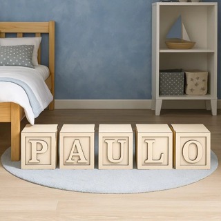 Kit Cubo MDF Personalizado Com Nome Letra Decorativo em Oferta na Shopee