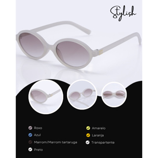 Óculos de sol vintage Retrô oval 6077 Estilo Vintage com Cores Modernas e Lentes Coloridas em Oferta na Shopee