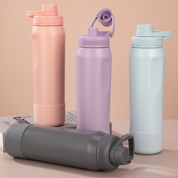 Garrafa Térmica 650ml Hydra Color BPA Free Para Academia Mantém Bebidas Quentes 12H e Fria 24H