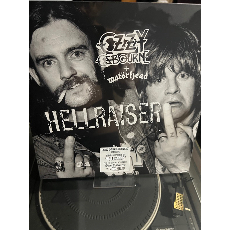 OZZY OSBOURNE + MOTÖRHEAD - Vinil - HELLRAISER - NOVO - LACRADO - EP - LP