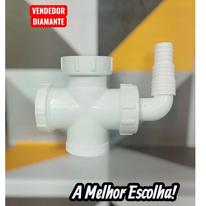 Conexão Para Máquinas De Lavar Roupa E Louça Diam. 1 1/2 X 1 1/2 X 1/2