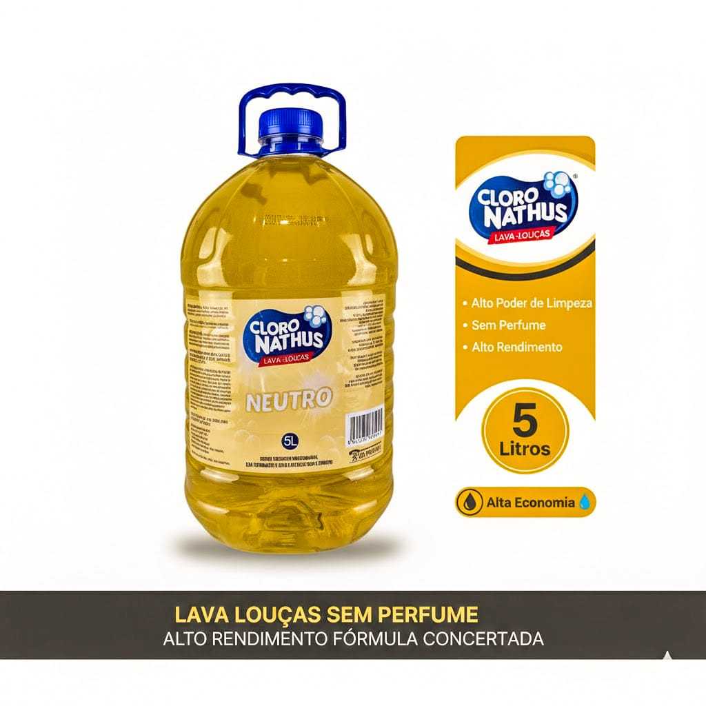 Detergente Neutro Lava Louças 5 Litros | Limpeza Profunda e Economia Garantida