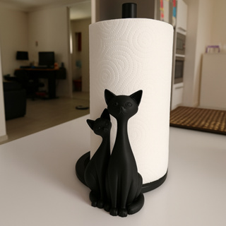 Porta Papel Toalha Suporte GATO MINIMALISTA Guardanapo Rolo Organização Divertido De Mesa em Oferta na Shopee