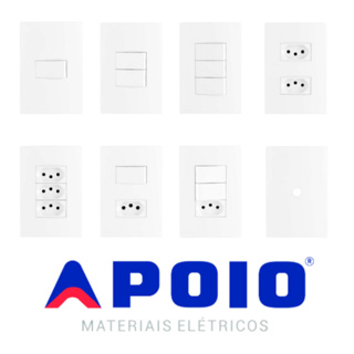 Tomadas 10A/20A Interruptores Paralelo/Simples Placa Cega Linha Modular Lissê Apoio em Oferta na Shopee