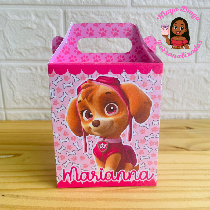 SKYE PATRULHA CANINA - MALETINHA Lembrancinha Aniversário Personalizada - PEGUE E MONTE