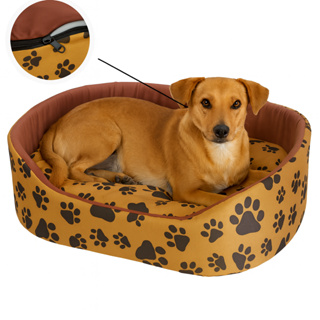 Caminha de Cachorro Pet Pequeno ou Grande Macia – Tamanhos P M G GG Lavável com Zíper em Oferta na Shopee