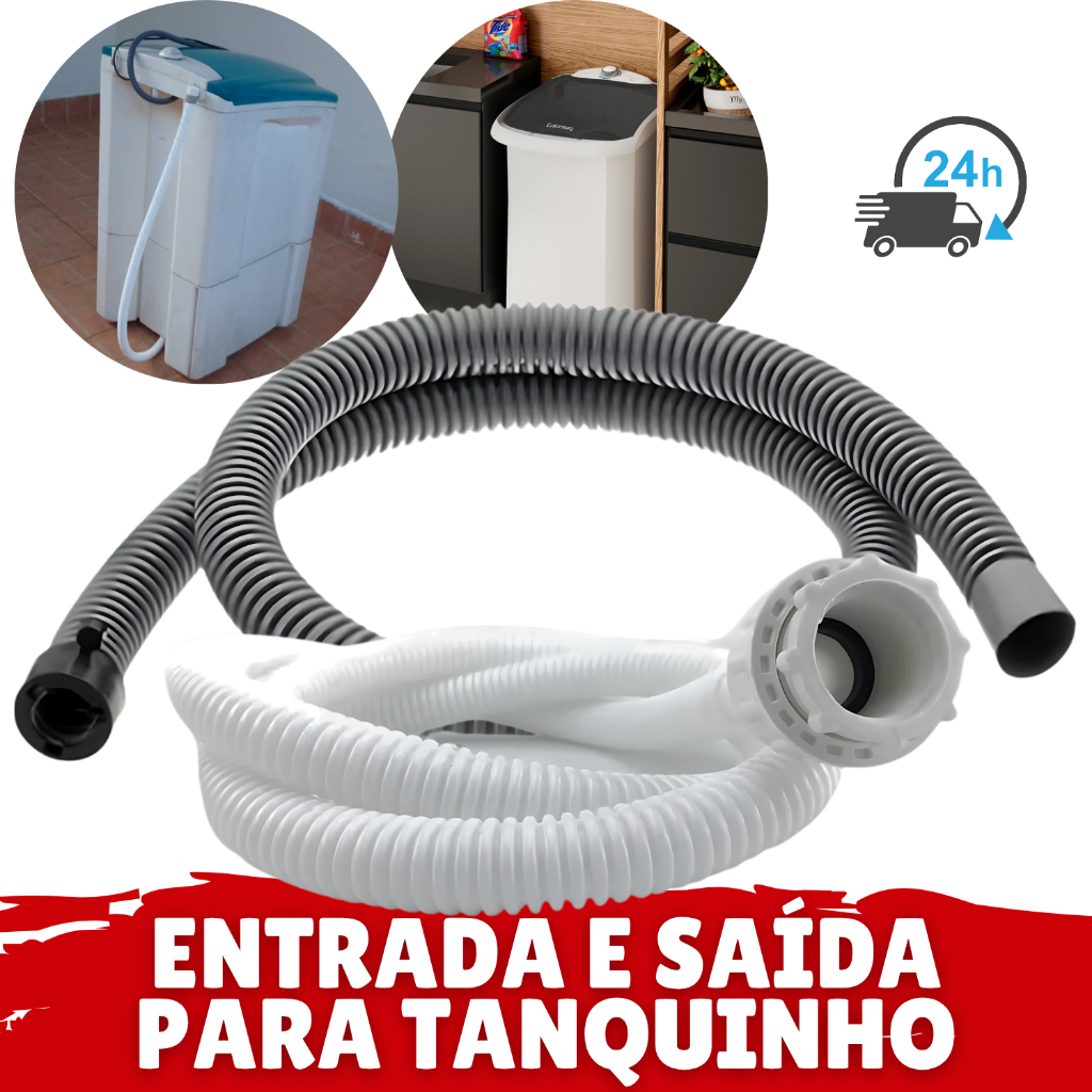 Mangueira Entrada E Saída De Água Para Tanquinho Kit Mangueira Para Tanquinho