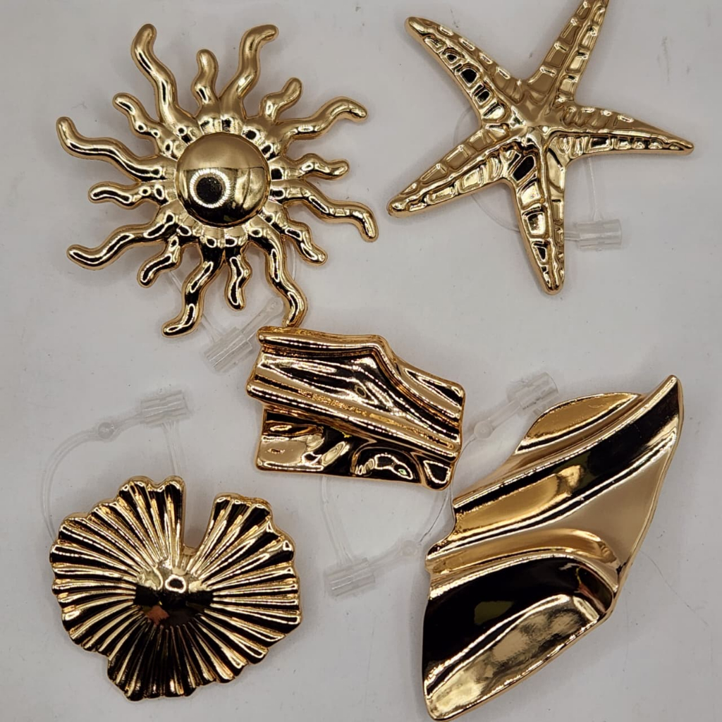 BROCHE PASSANTES ORAGANICA METAL PARA CINTO ROUPA BIQUINI MODA GERAL