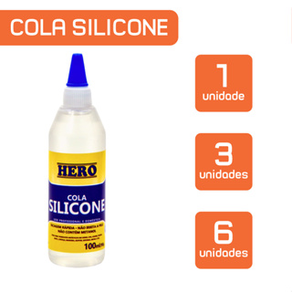 Cola Silicone Líquida para Artesanato 100ml - Marca Hero - Substitui a Cola Quente em Oferta na Shopee