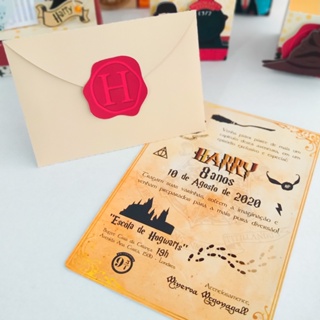 CARTA CONVITE HOGWARTZ HARRY POTTER PERSONALIZADO em Oferta na Shopee