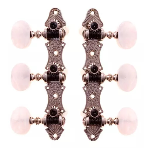 Tarraxa para Violão Nylon Pino Grosso Cromada 14D Rozini RA305NKPG