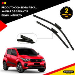 Par Paleta Limpador Parabrisa Fiat Mobi Palheta Parabrisa Fiat Mobi 2020 Limpador Parabrisa Mobi