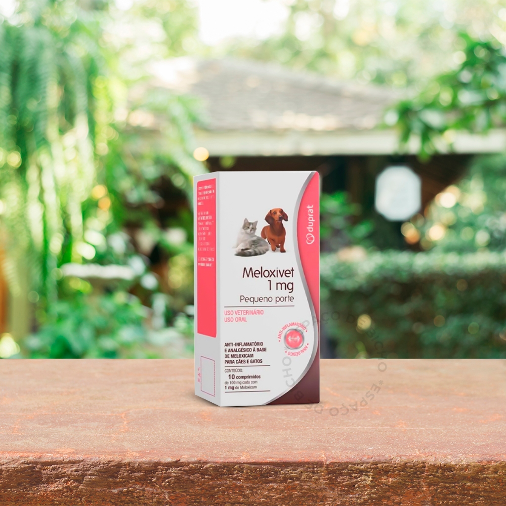 Detalhes do Meloxivet 1mg Pequeno Porte Anti-Inflamatório para Cães e Gatos Blister 10 comprimidos DUPRAT