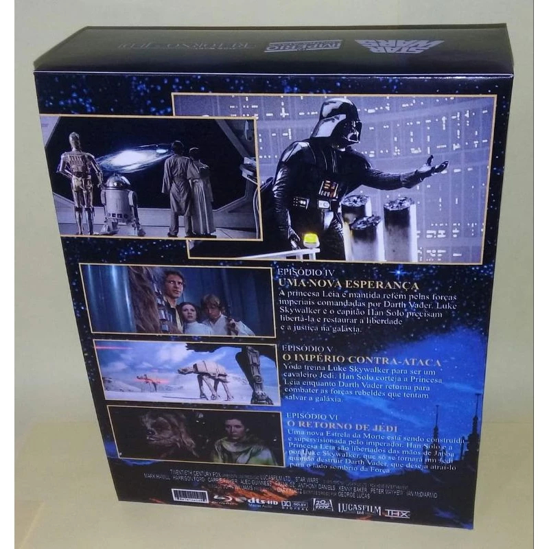 Box Blu-ray STAR WARS - Despecialized Edition V. 2.5 com Luva e Cards Exclusivos! (dublado e legendado)