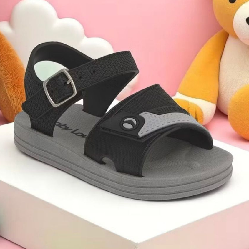 Papete Infantil Masculina Menino Bebê Sandália Macia Leve Confortável Aviacão Fivela Moda Criança