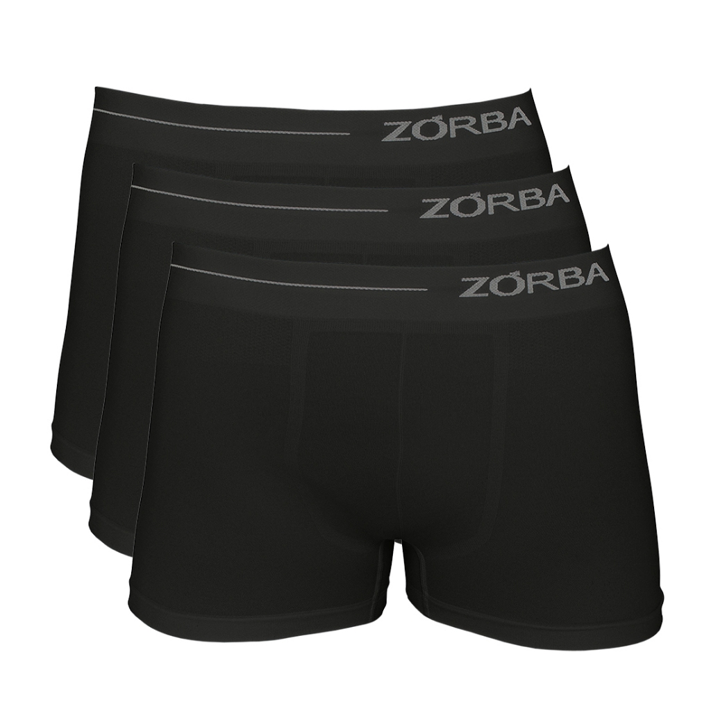 Kit 3 Cuecas Zorba Boxer Side sem Costura Microfibra 839 em Oferta na Shopee