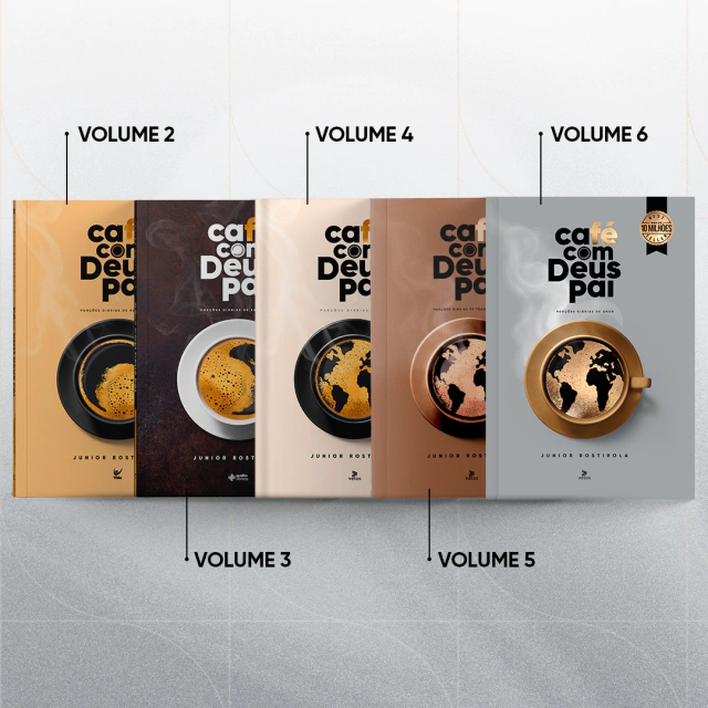 COLEÇÃO DE LIVROS ESPECIAL | CAFÉ COM DEUS PAI | VOLUMES 2 | 3 | 4 | 5 | 6 | em Oferta na Shopee
