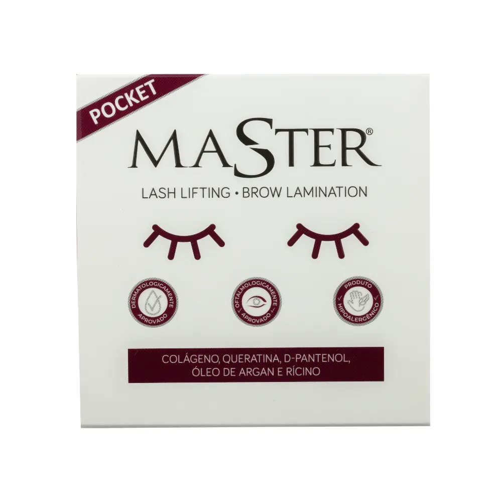 Kit Lifting De Cílios Master Pocket 7g Para Lash Lifting E Brow Lamination