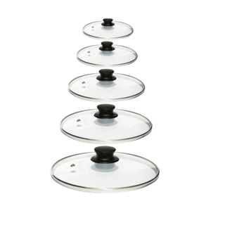 Jogo 5 Tampas De Vidro 16 Cm 18 Cm 20 Cm 22cm 24 Cm em Oferta na Shopee