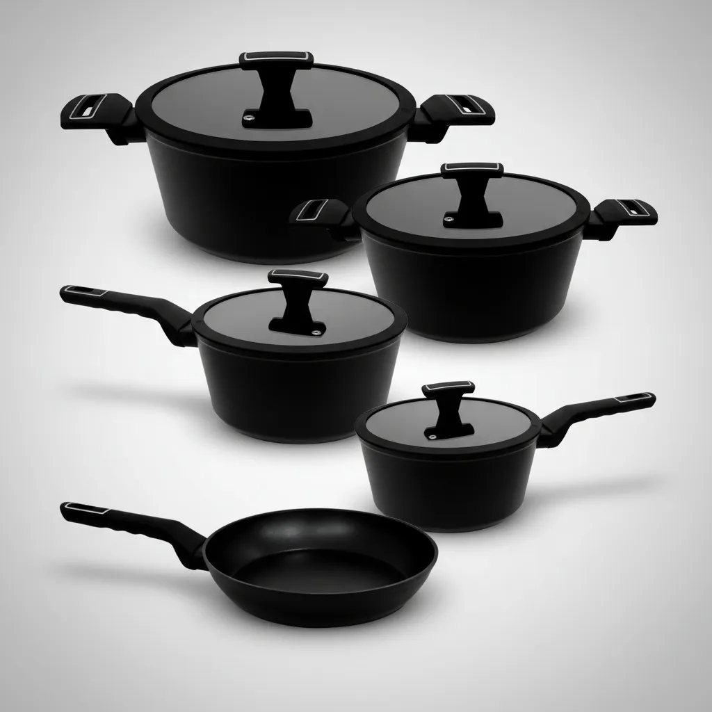 Jogo Panelas Antiaderente Indução Cerâmica Manhattan 5pcs