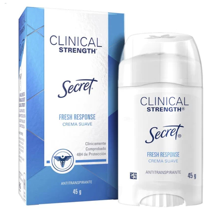 Desodorante Secret Clinical Strength Creme Fresh Response Feminino 45g