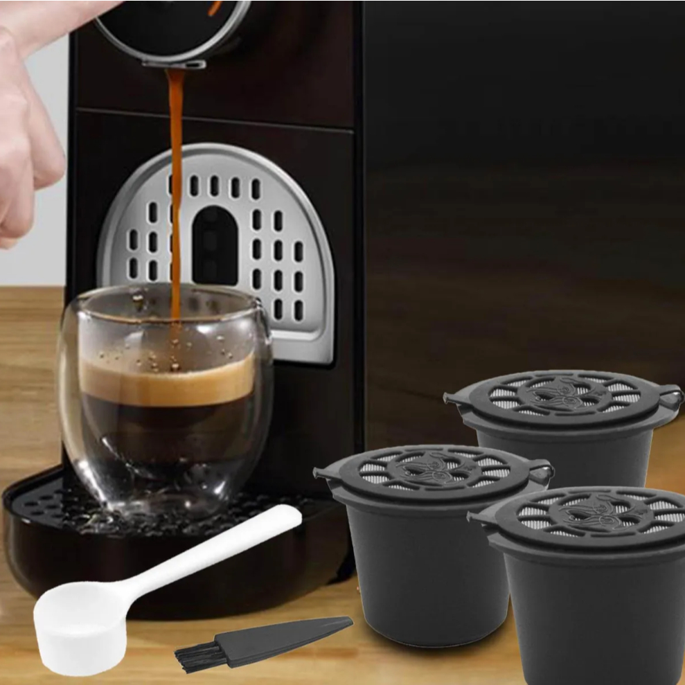 Kit 3 Cápsulas Reutilizável Nespresso Essenza Mini Já
