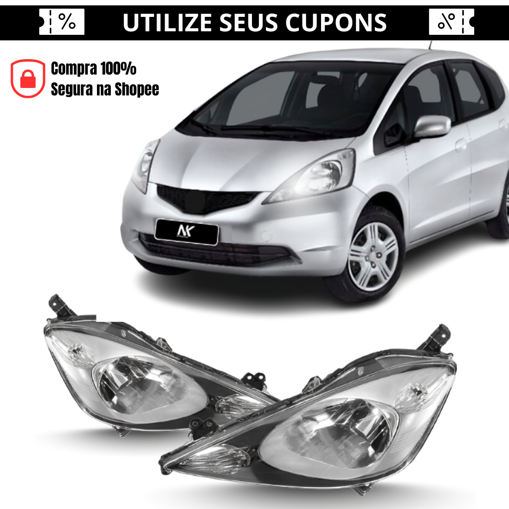 Par Farol Dianteiro Fit 2009 2010 2011 2012