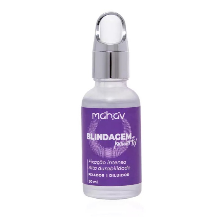 Blindagem Power Fix Mahav 30ml - Fixador Intensa, fórmula leve e cristalina em Oferta na Shopee