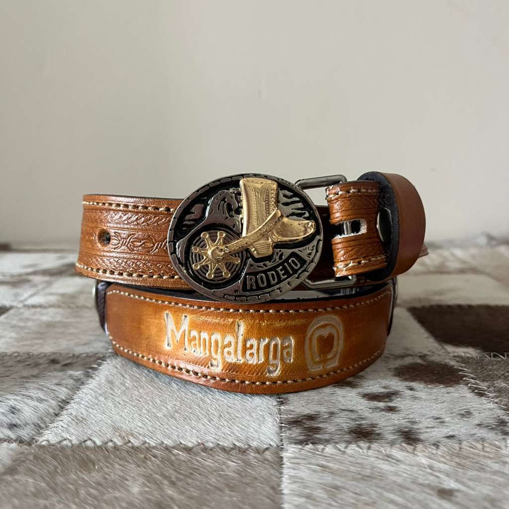 Cinto Infantil Mangalarga Couro Legítimo Muita Qualidade
