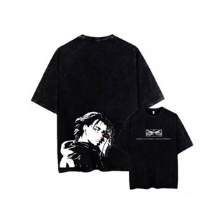 Camisa camiseta básica streetwear "Attack On Titan Eren Jaeger" em Oferta na Shopee