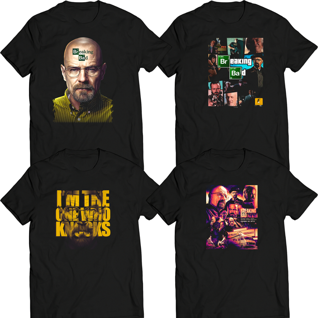Camiseta Breaking Bad 100% Algodão Unissex Diversas Estampas Evoka