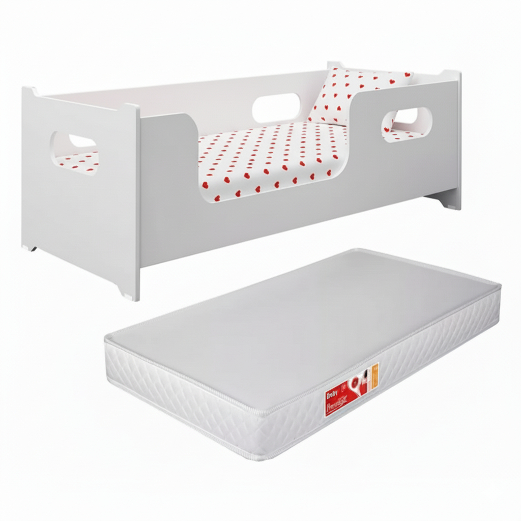 Cama Montessoriana Infantil Encanto MDF com Grade Lateral – Segura para Quarto de Menino e Menina em Oferta na Shopee