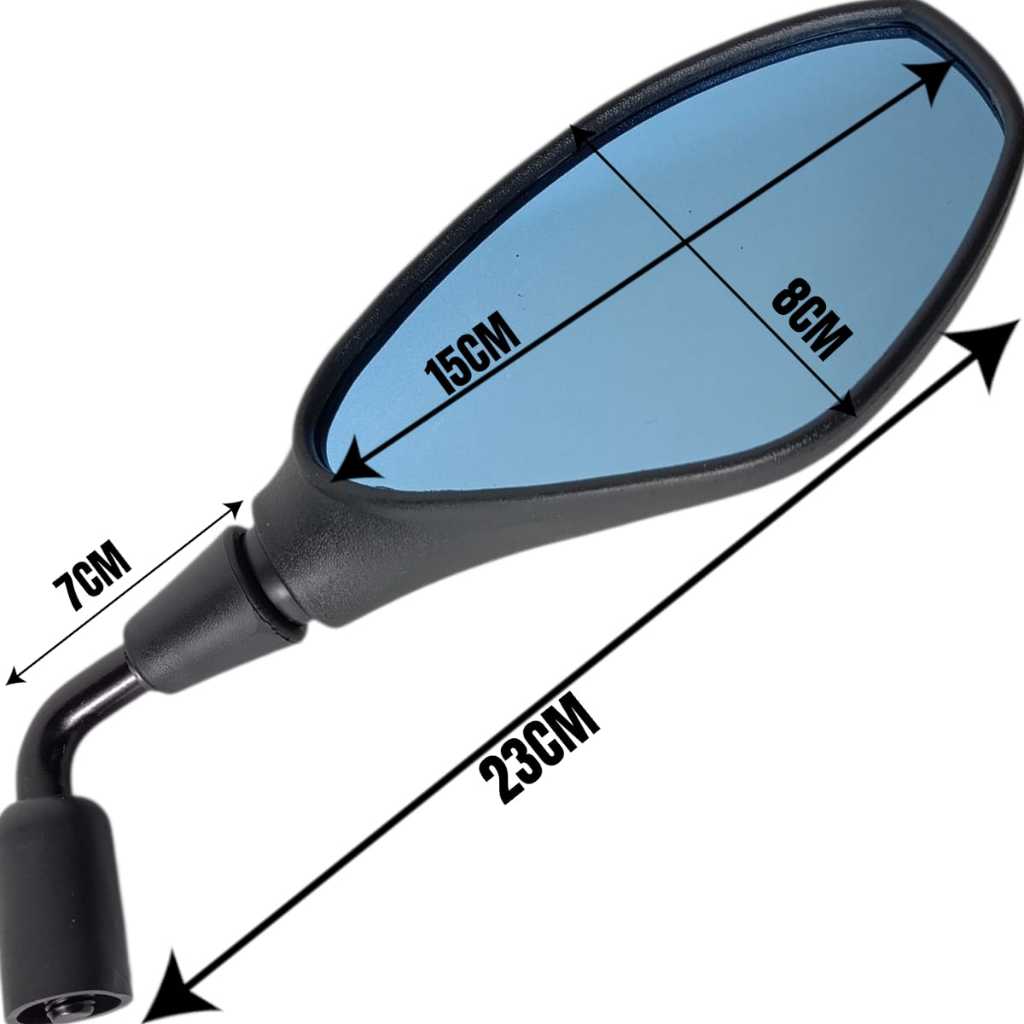 Par Retrovisor F800 90 Graus Rebaixado Lente Azul Curto Fan 150 160 Twister 250 Cb 300 Transalp — imagem 2 de 2
