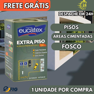 TINTA EUCATEX EXTRA PISO ACRILICA PREMIUM FOSCO CORES 18L em Oferta na Shopee