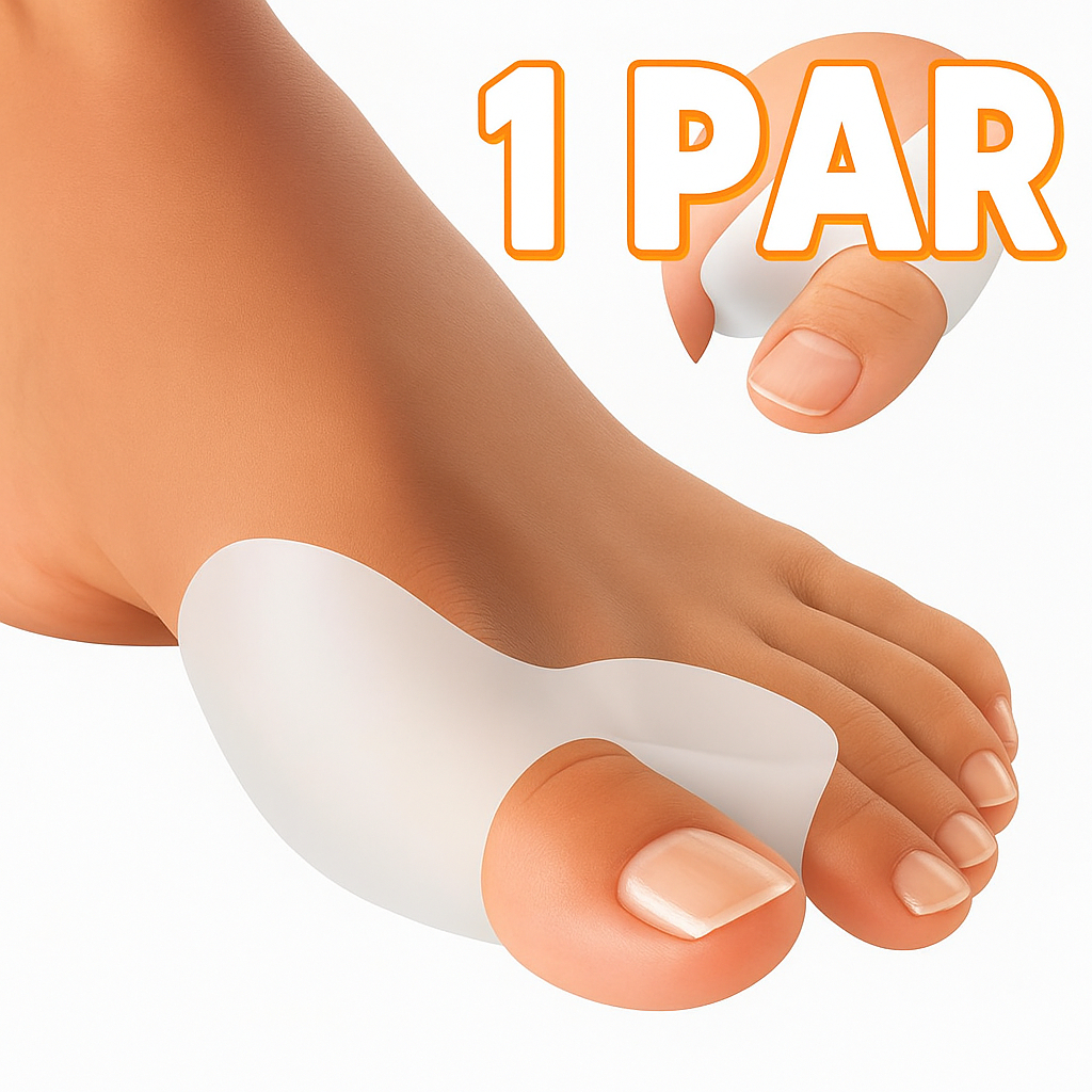 Par Protetor Ortopédico de Joanete Ortopédico em Silicone Alívio Corretor Hallux Valgus Pé Macio Confortável Palmilha