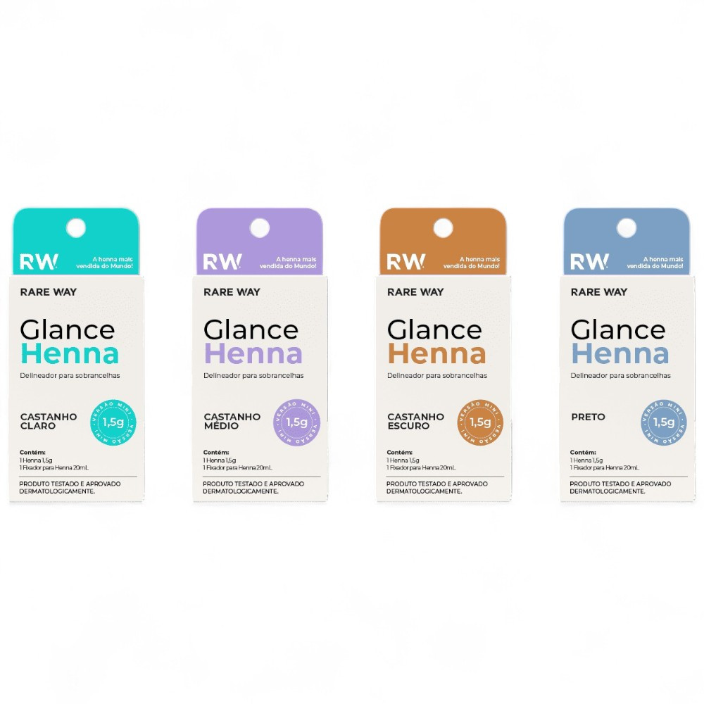 Henna Mini para Sobrancelhas Glance Rare Way 1,5g