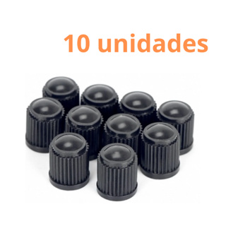 Tampa Válvula Bico Pneu Preto Carro Moto Plástico 10 Pçs em Oferta na Shopee