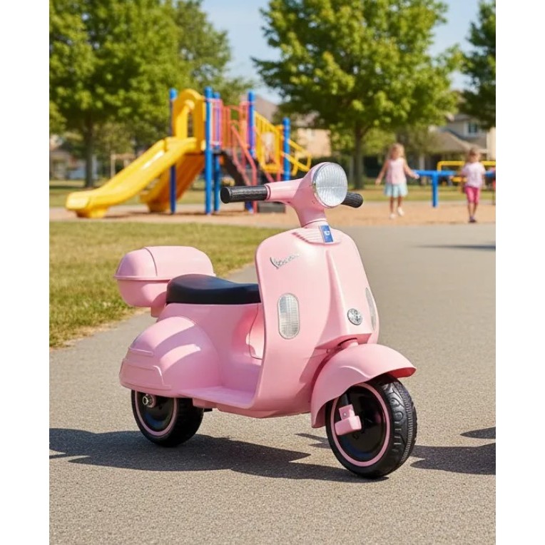Mini Moto Elétrica Infantil Moto Elétrica Scooter Infantil Rosa 6v Com Baú Bivolt Com Luzes e Som em Oferta na Shopee