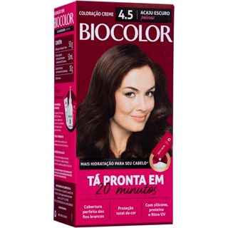 Tinta De Cabelo Biocolor Acaju Escuro Poder 4.5 Mini em Oferta na Shopee
