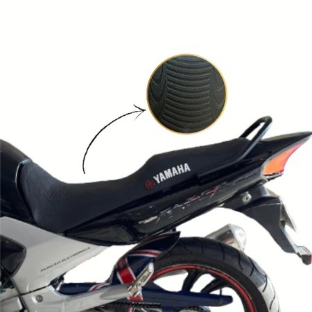 Capa De Banco De Moto FACTOR/FAZER/MT/YZF/YBR/XTZ/NEO Antiderrapante escrito Yamaha em alto relevo 3D em Oferta na Shopee