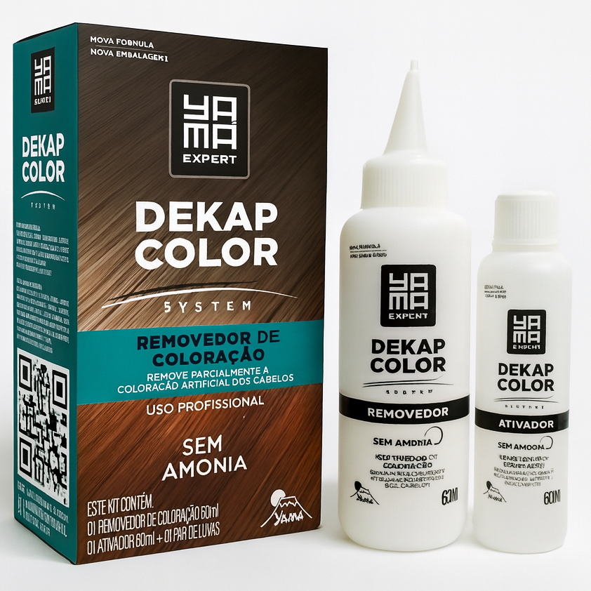 Kit Yamá Dekapcolor System 120ml - Removedor de Coloração em Oferta na Shopee