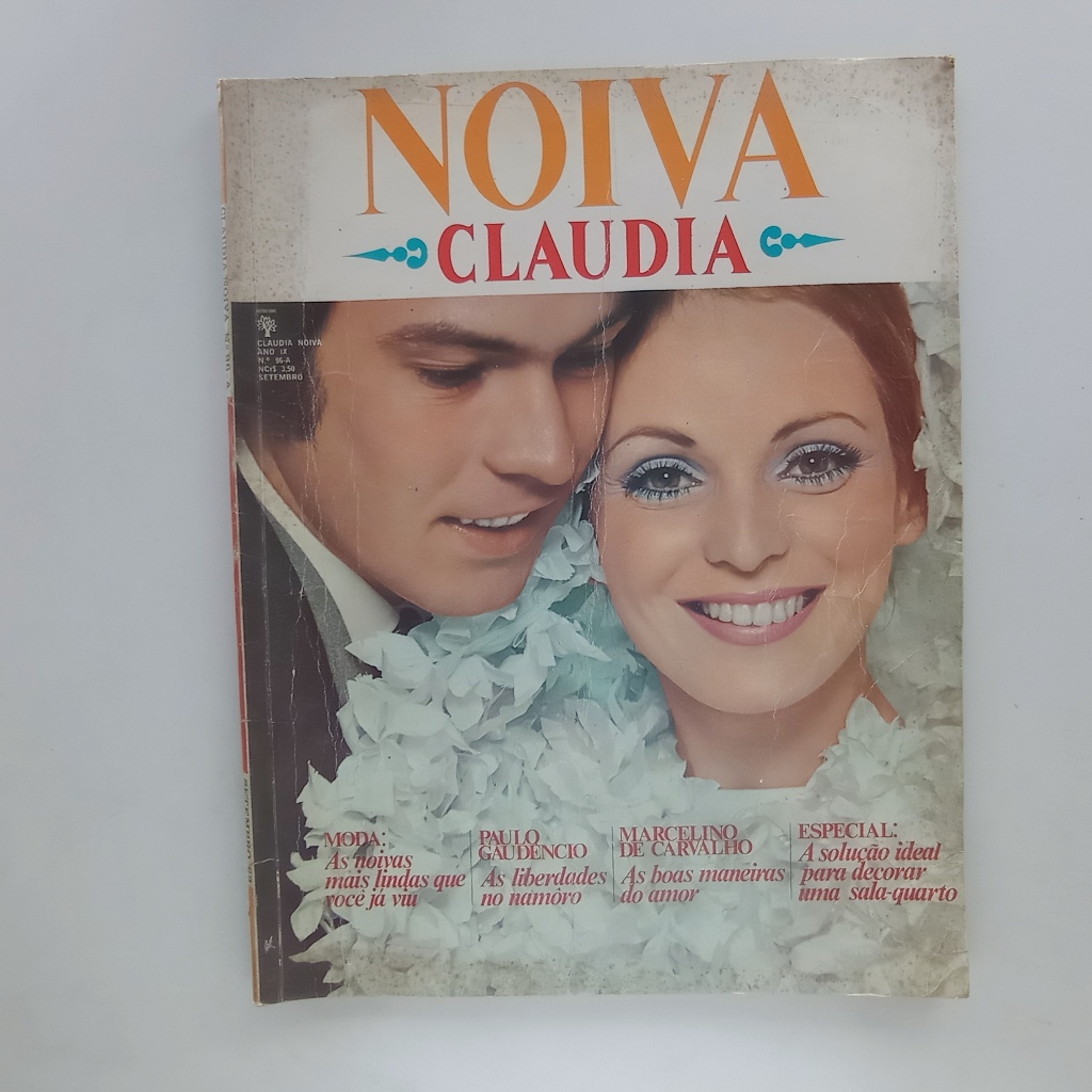 Revista Claudia Noiva 96-A -1969 - Moda / Vestidos / Decoração