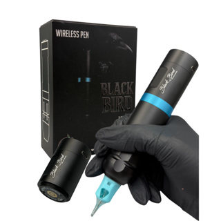 Pen Máquina De Tatuagem Cartucho Universal Com 2 Baterias Black Bird - Promoção em Oferta na Shopee