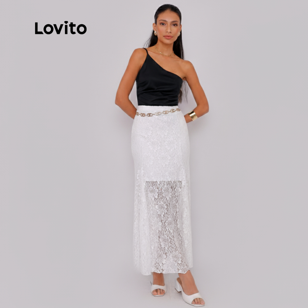 Lovito Saia Boho Lisa para Mulheres SKB819BRL849 em Oferta na Shopee